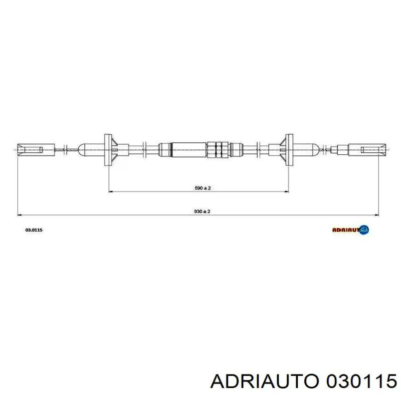030115 Adriauto Cable de accionamiento del embrague