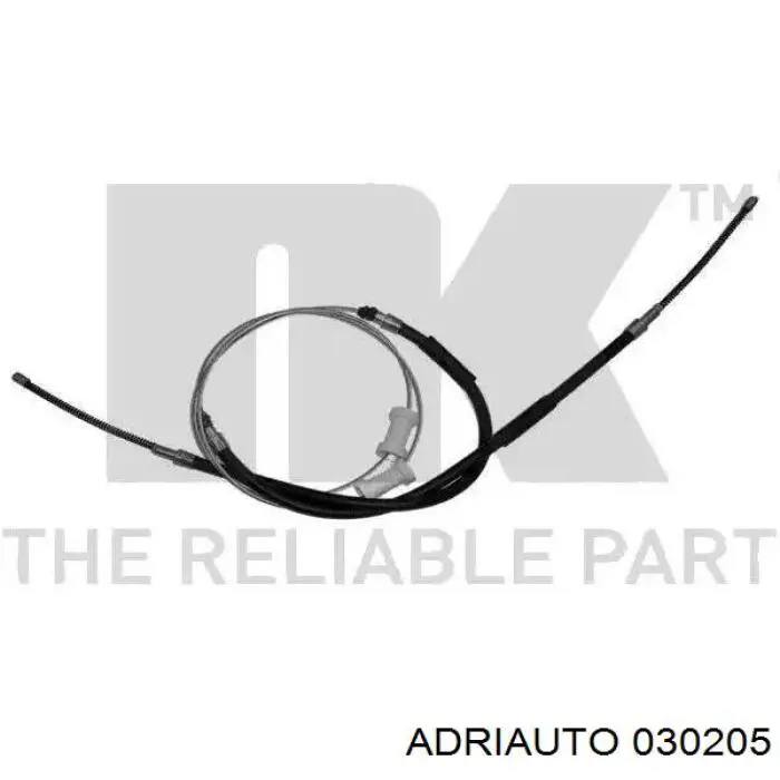 Cable de freno de mano trasero derecho/izquierdo para Audi 80 (81, 85, B2)