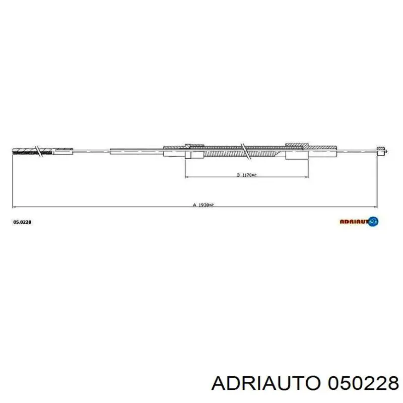 Comprar 050228 Adriauto Cable de freno de mano trasero izquierdo