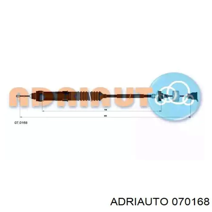 Comprar 070168 Adriauto Cable de embrague