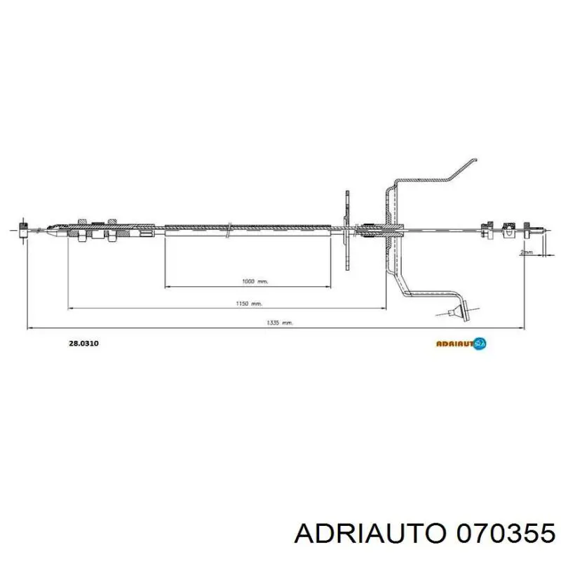 K37100 ABS Cable del acelerador