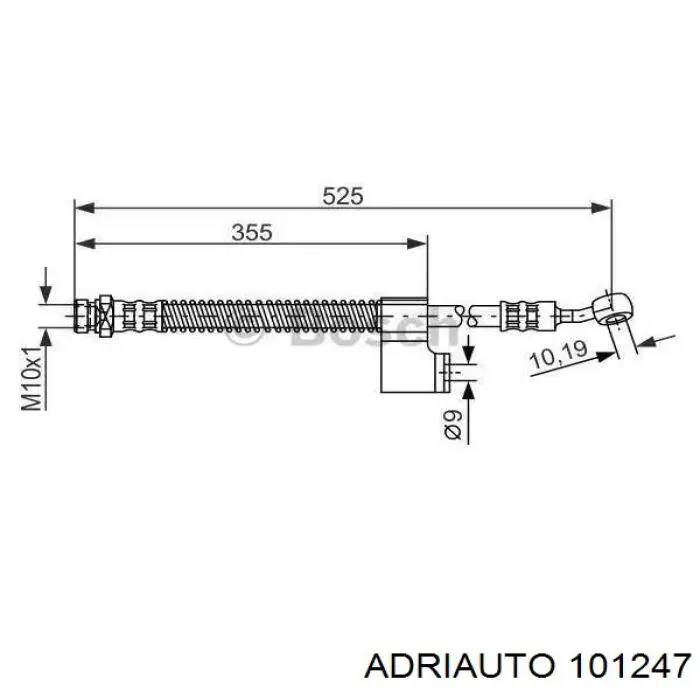 Manguera de freno delantero izquierdo Hyundai/Kia 5873117000