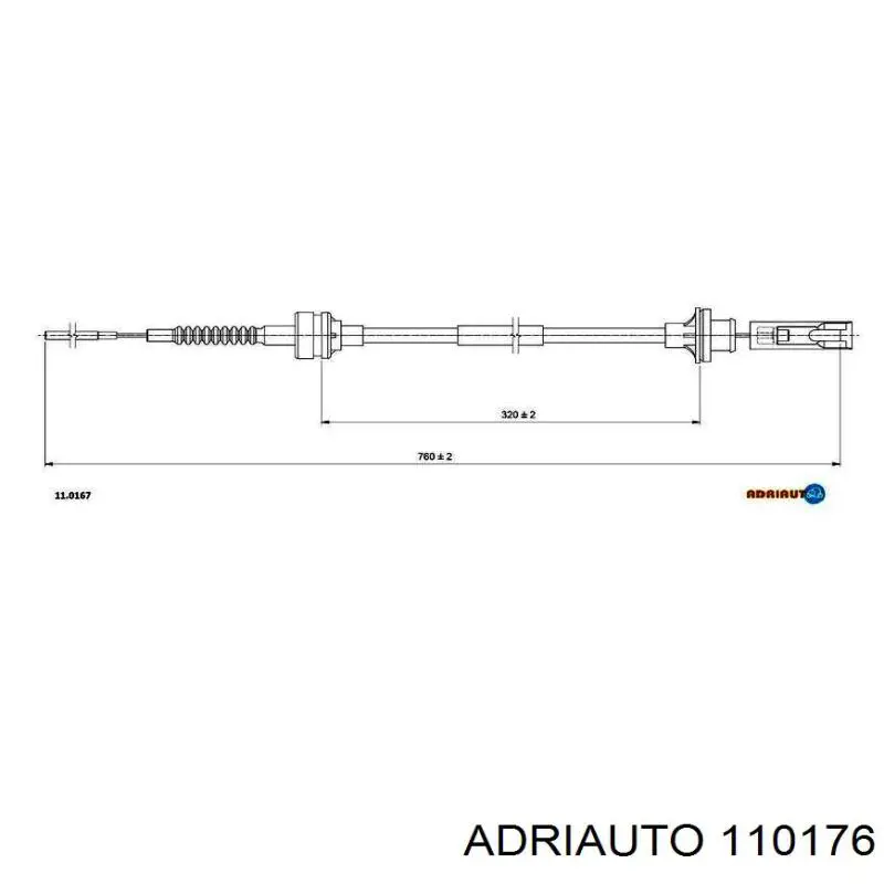 Comprar 110176 Adriauto Cable de embrague