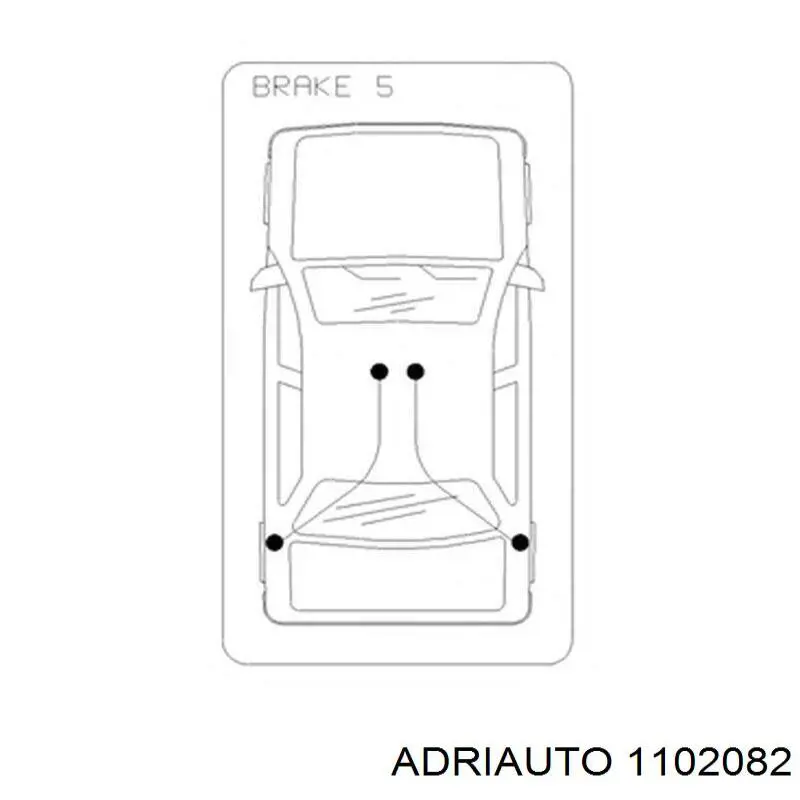 11.0208.2 Adriauto cable de freno de mano trasero derecho