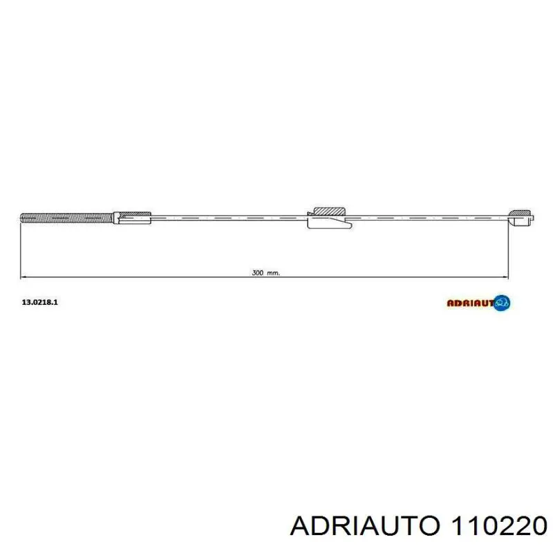 11.0220 Adriauto cable de freno de mano trasero izquierdo