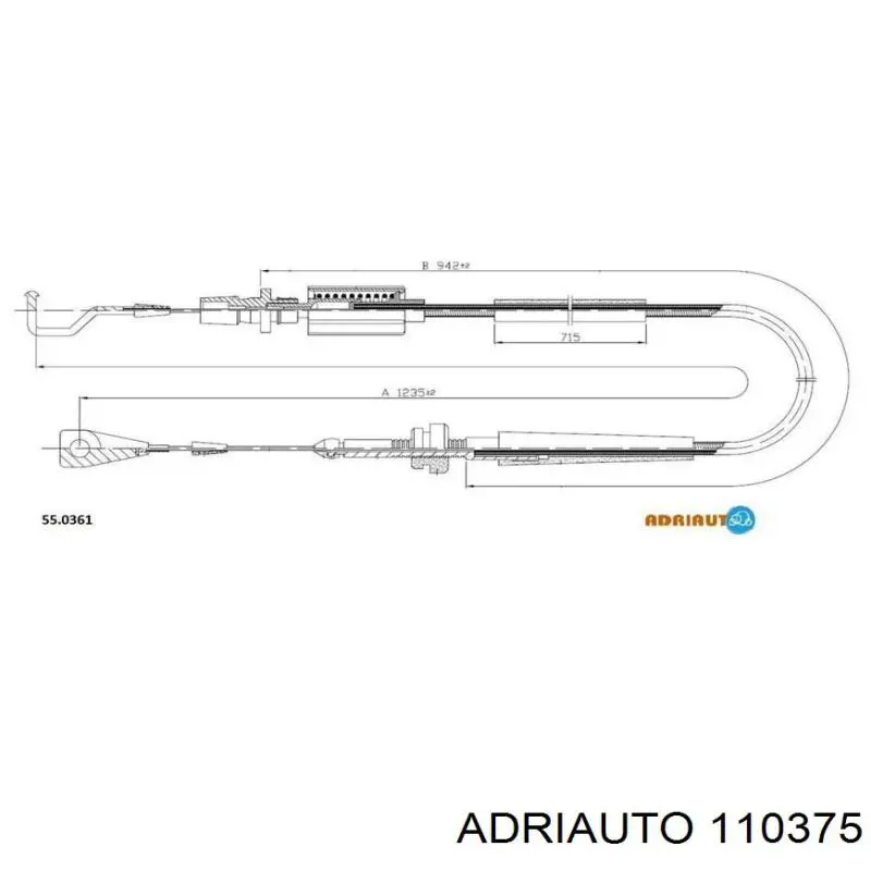 7550278 Fiat/Alfa/Lancia cable del acelerador
