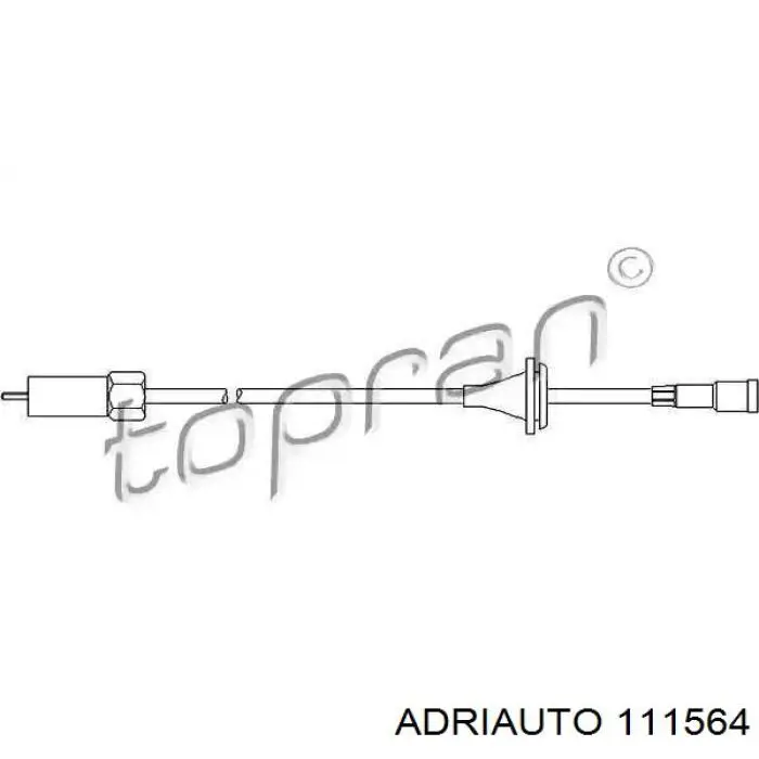 Cable Para Velocimetro Fiat Tipo 160