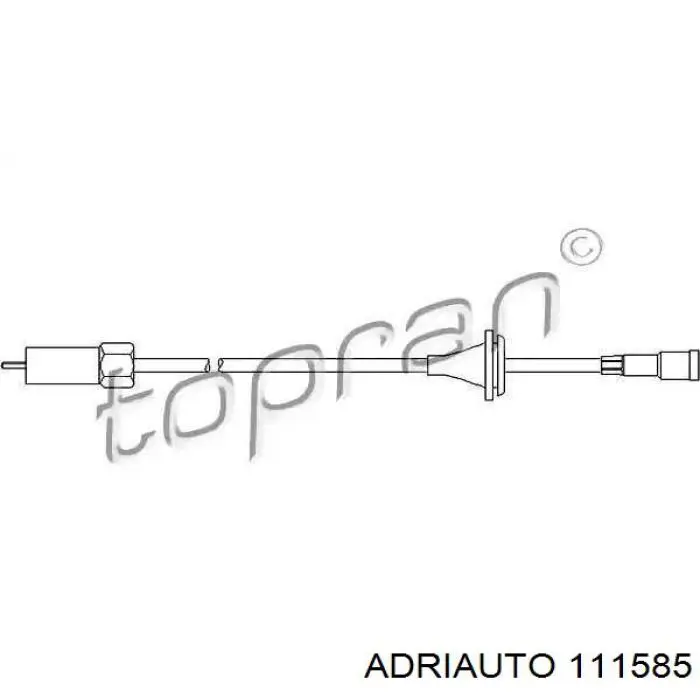 Cable velocímetro 111585 Adriauto