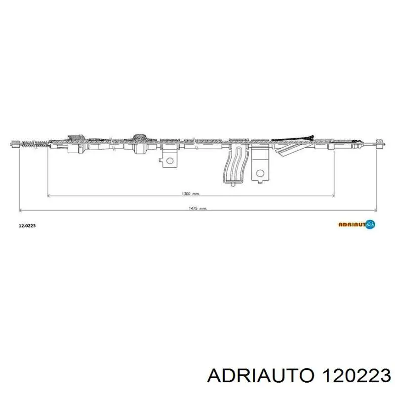 Comprar 120223 Adriauto Cable de freno de mano trasero derecho