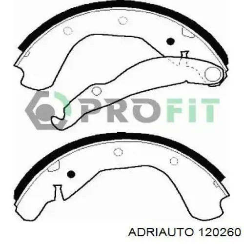 120260 Adriauto Cable de freno de mano trasero derecho