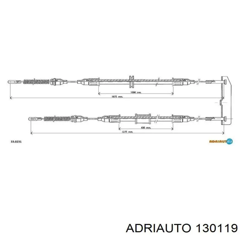Cable de embrague Adriauto 130119 precio, desde 15,93 EUR