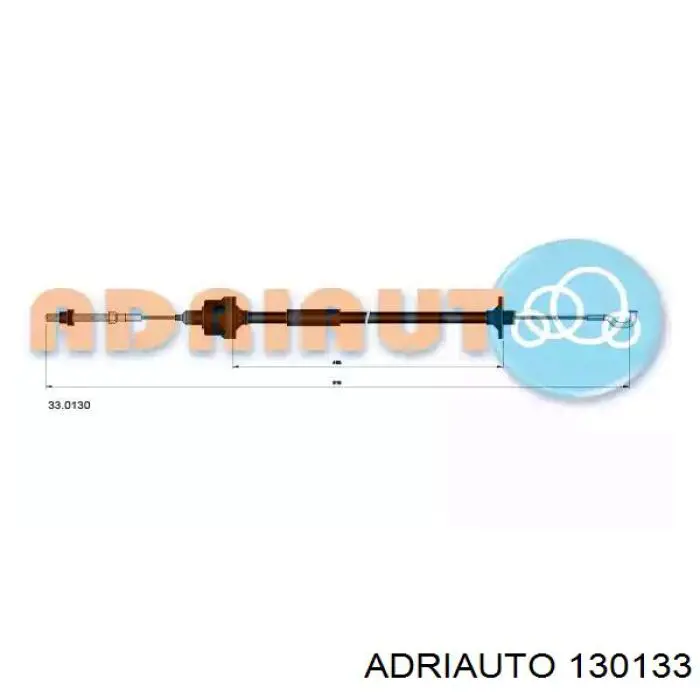 Cable de embrague 130133 Adriauto