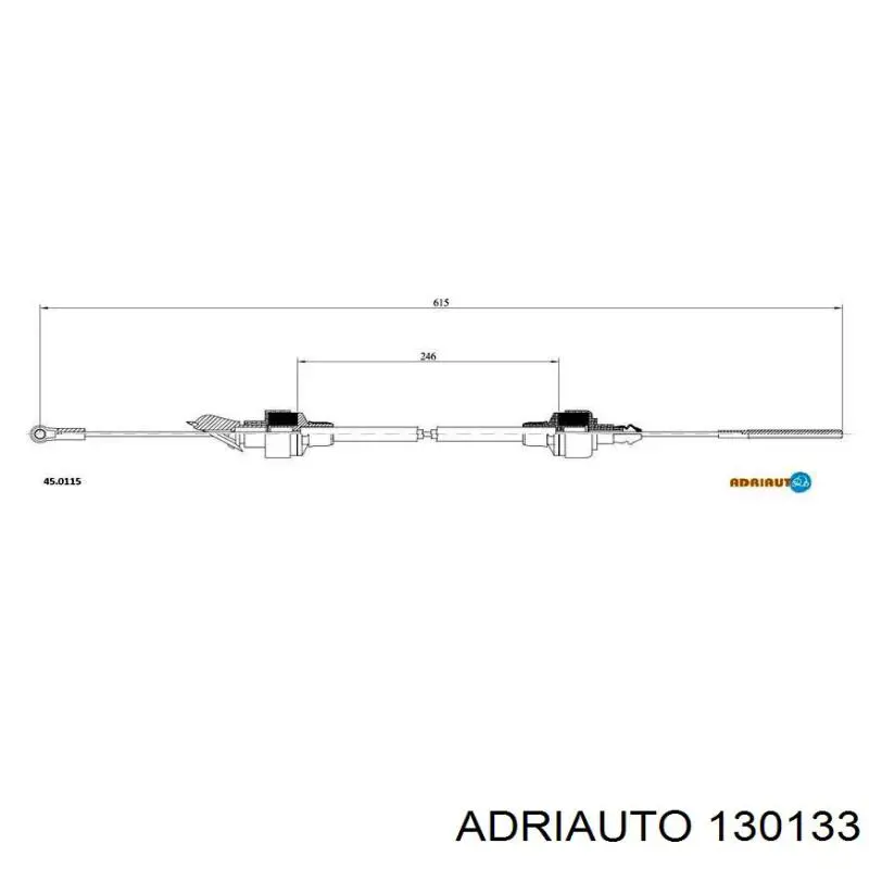 Cable embrague Adriauto 130133