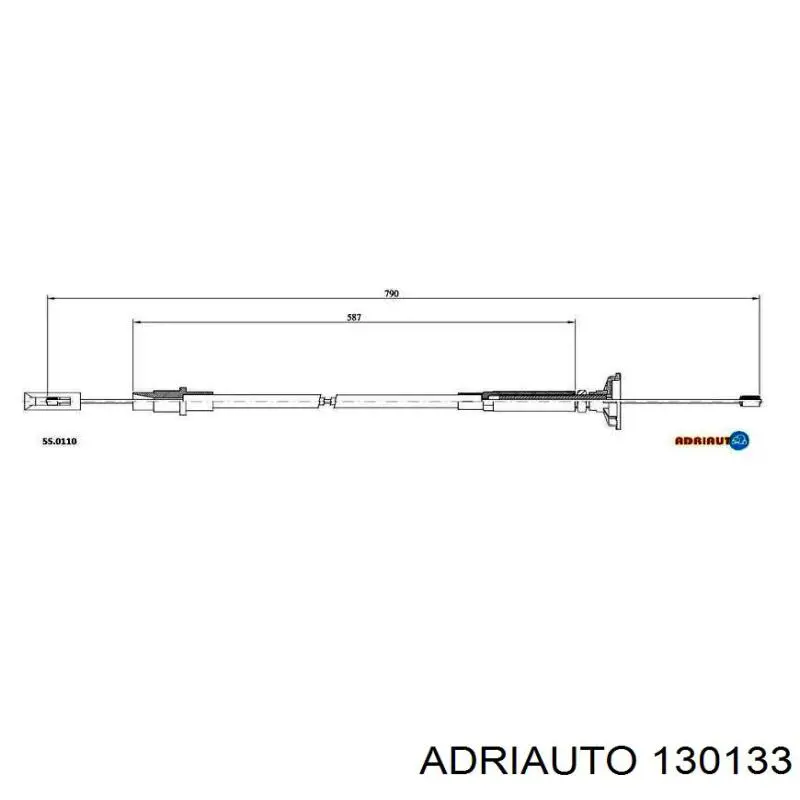 Cable de embrague Adriauto 130133 precio, desde 8,98 EUR