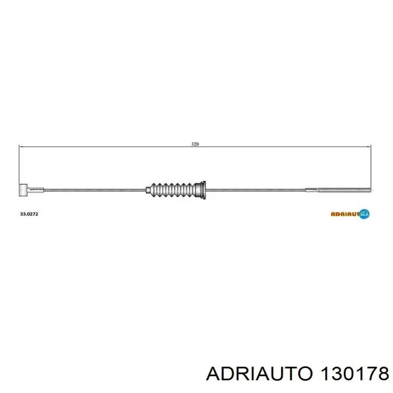 13.0178 Adriauto cable de embrague