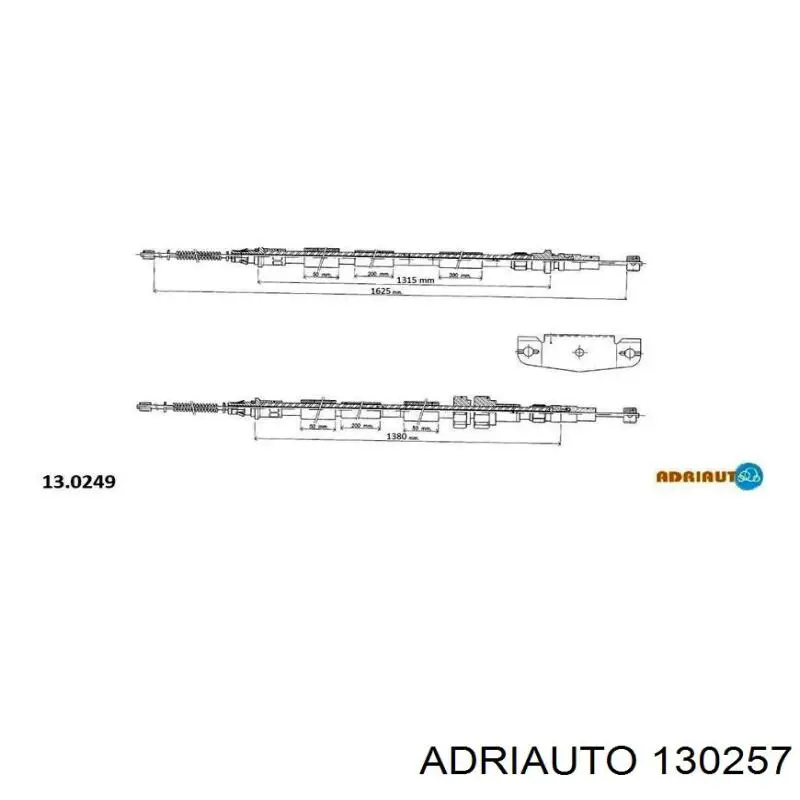Comprar 130257 Adriauto Cable de freno de mano trasero derecho/izquierdo