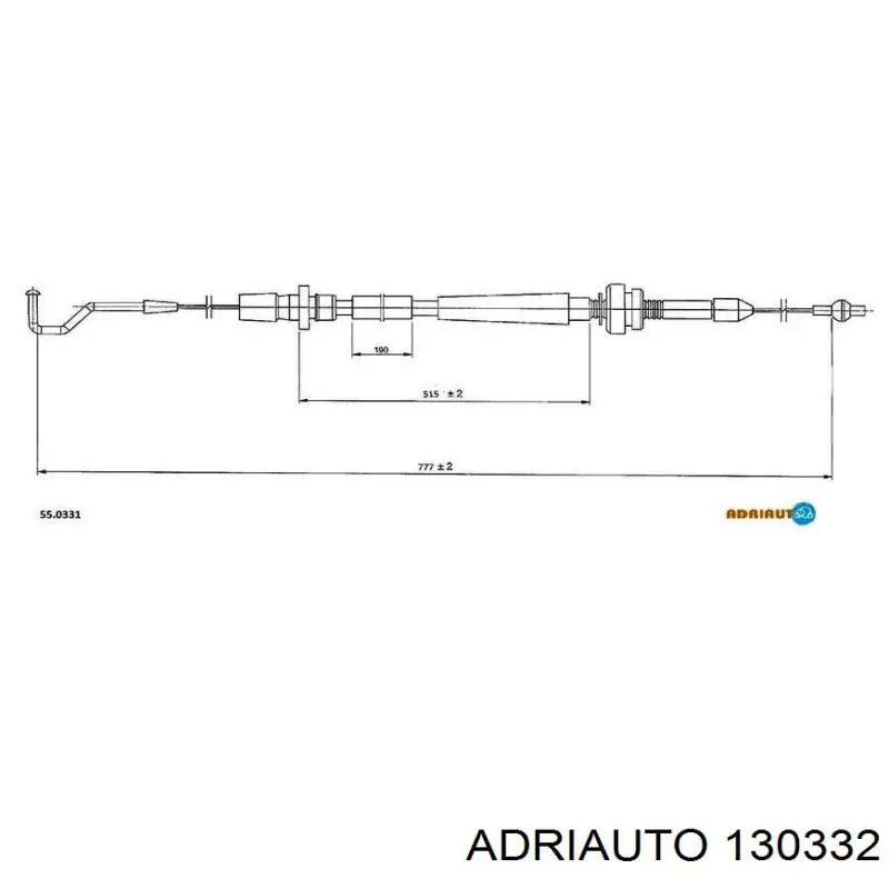 Cable del acelerador Adriauto 130332 precio, desde 15,94 EUR
