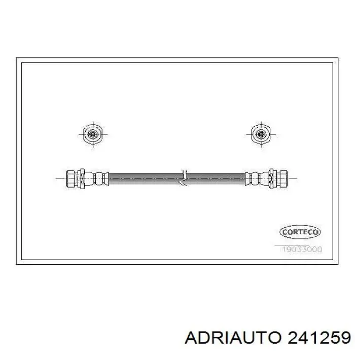 24.1259 Adriauto latiguillo de freno delantero