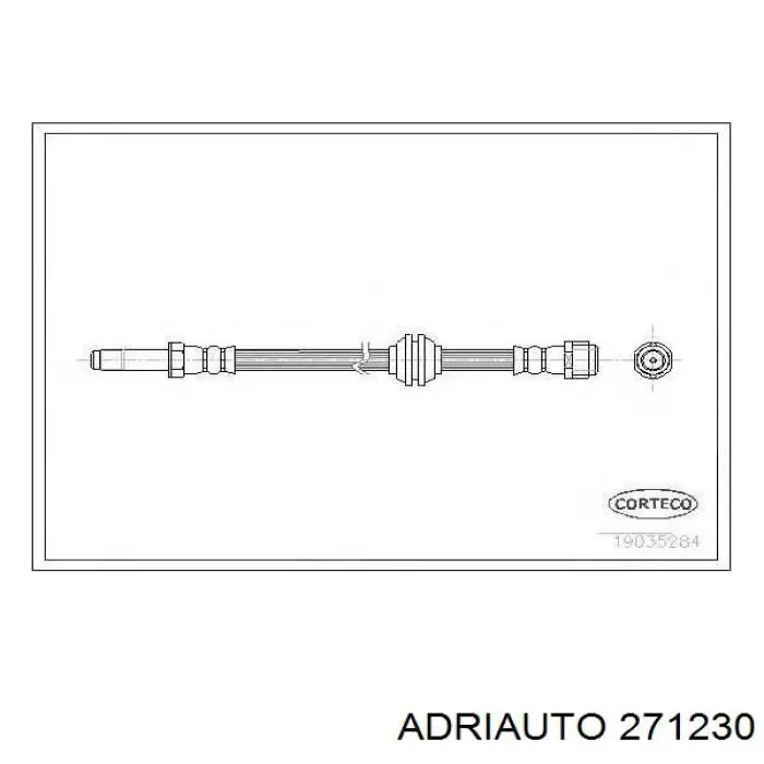 27.1230 Adriauto tubo flexible de frenos trasero