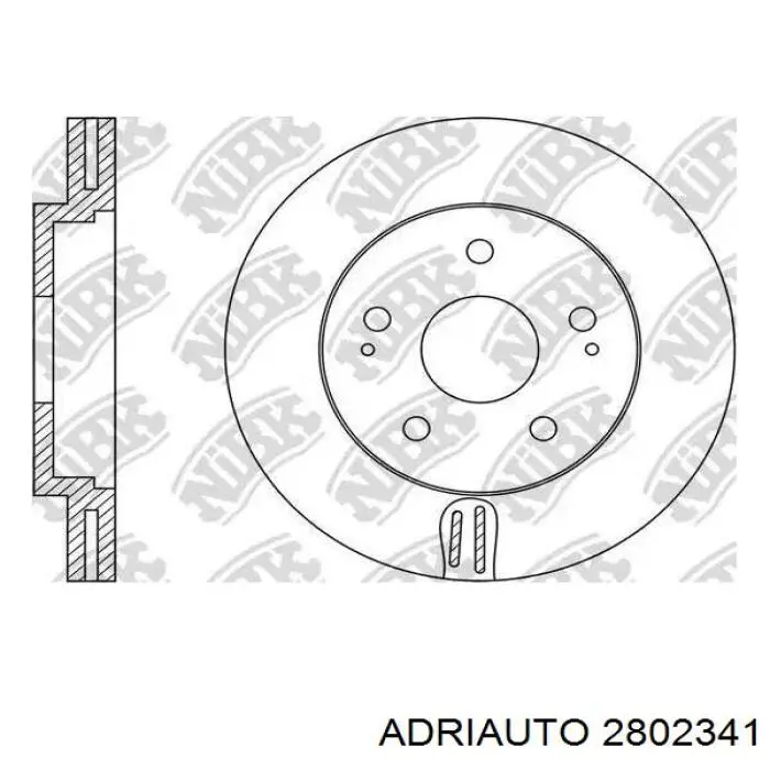 28.0234.1 Adriauto cable de freno de mano trasero izquierdo