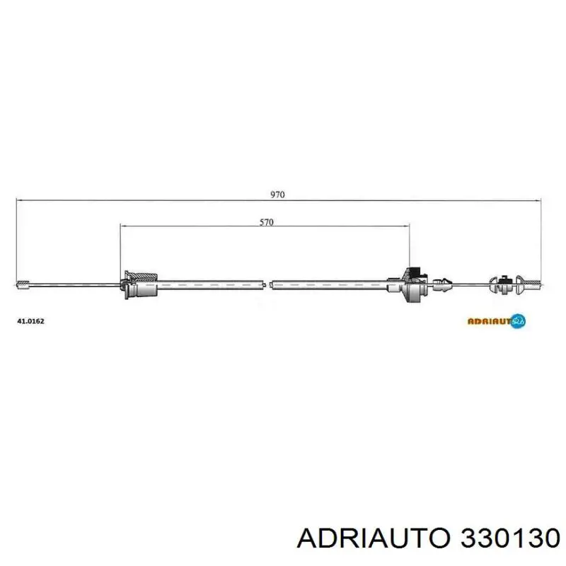 Cable de embrague 330130 Adriauto