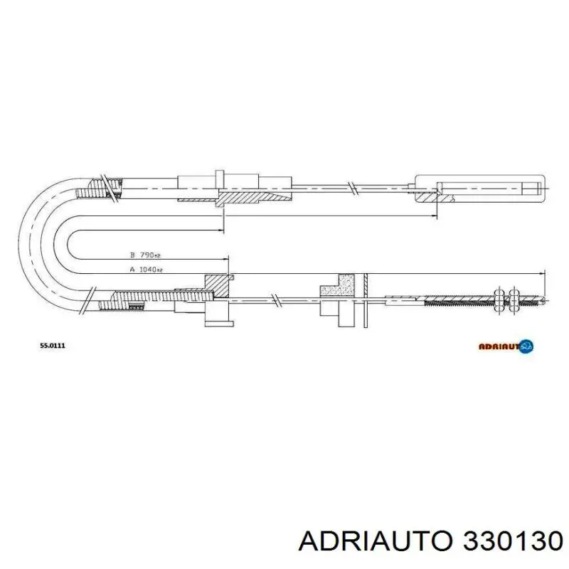 Cable de embrague Adriauto 330130 precio, desde 13,47 EUR