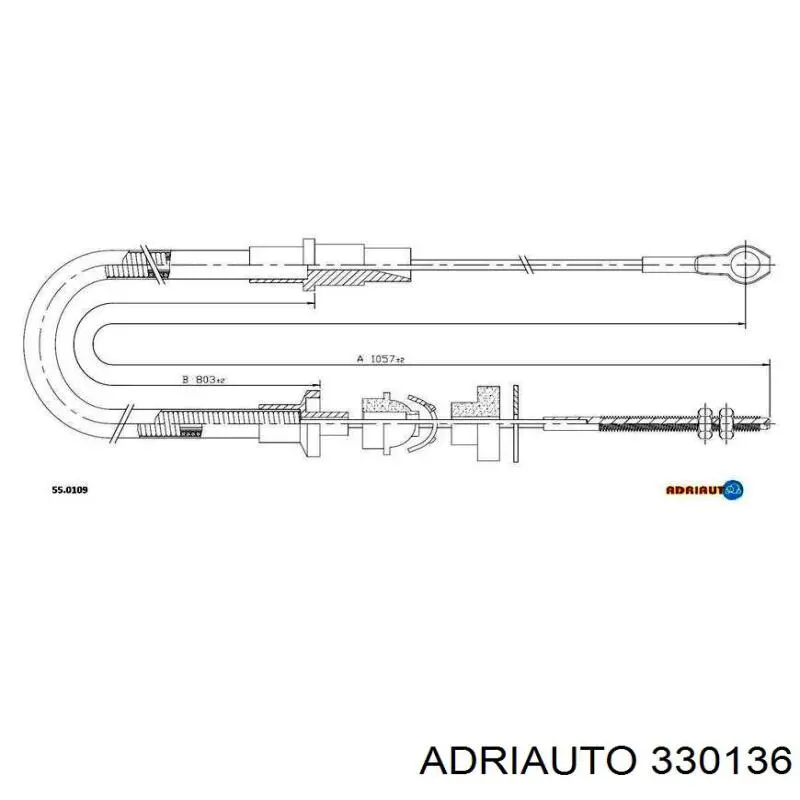 33.0136 Adriauto cable de embrague