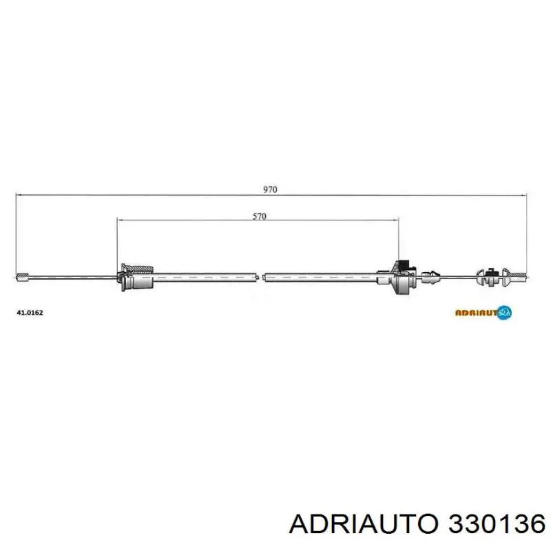 330136 Adriauto Cable de accionamiento del embrague