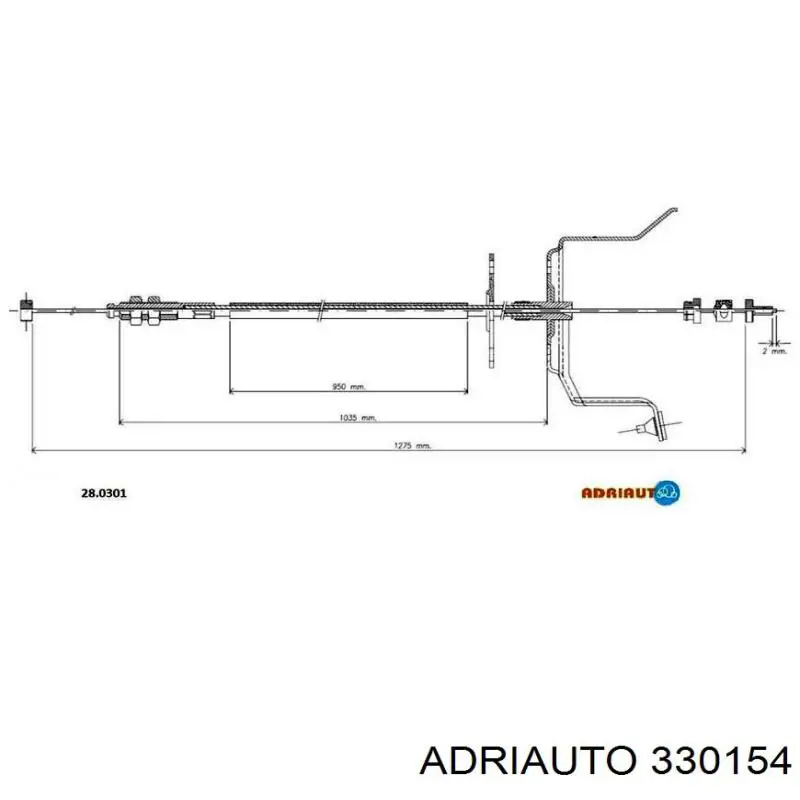 33.0154 Adriauto cable de embrague