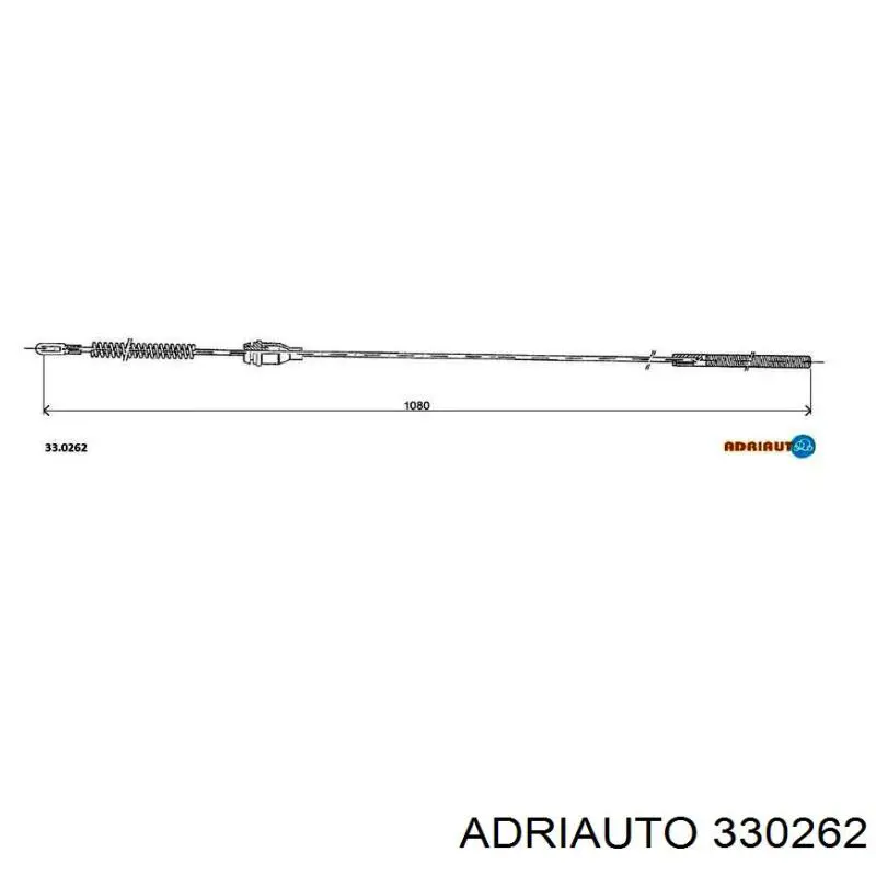 33.0262 Adriauto cable de freno de mano trasero derecho