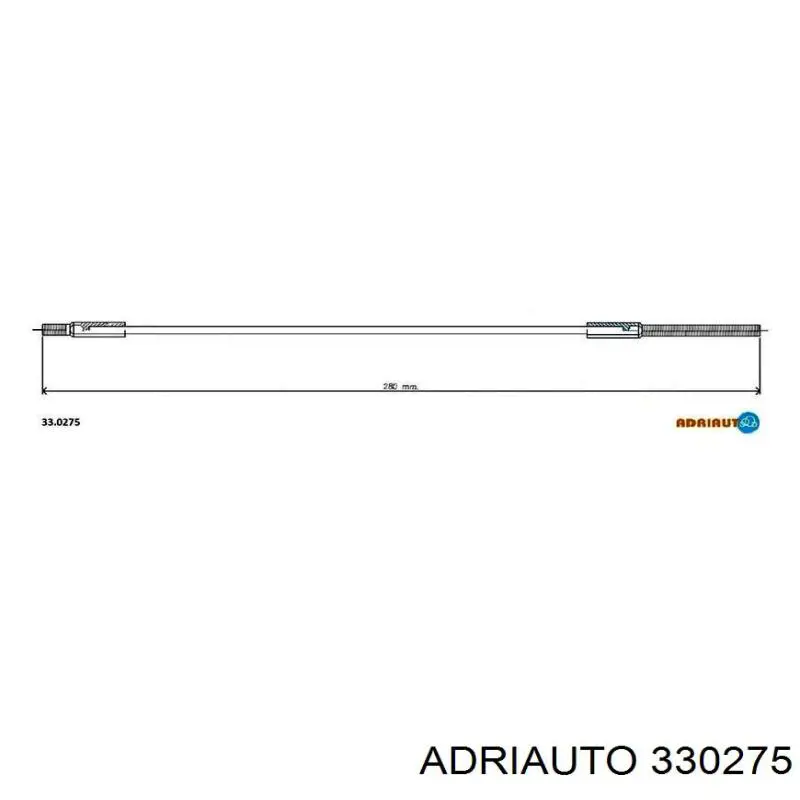 33.0275 Adriauto cable de freno de mano delantero