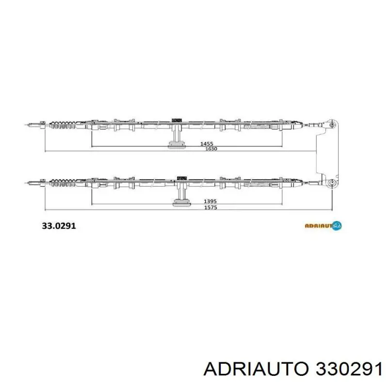 Cable de freno de mano trasero derecho/izquierdo Adriauto 330291 precio, desde 45,68 EUR