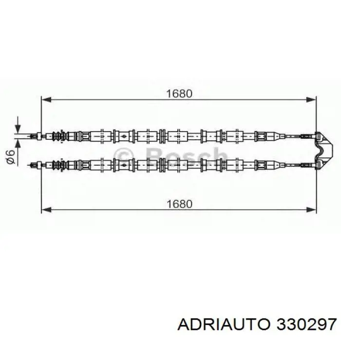 Cable de freno de mano trasero derecho/izquierdo Adriauto 330297 precio, desde 34,05 EUR