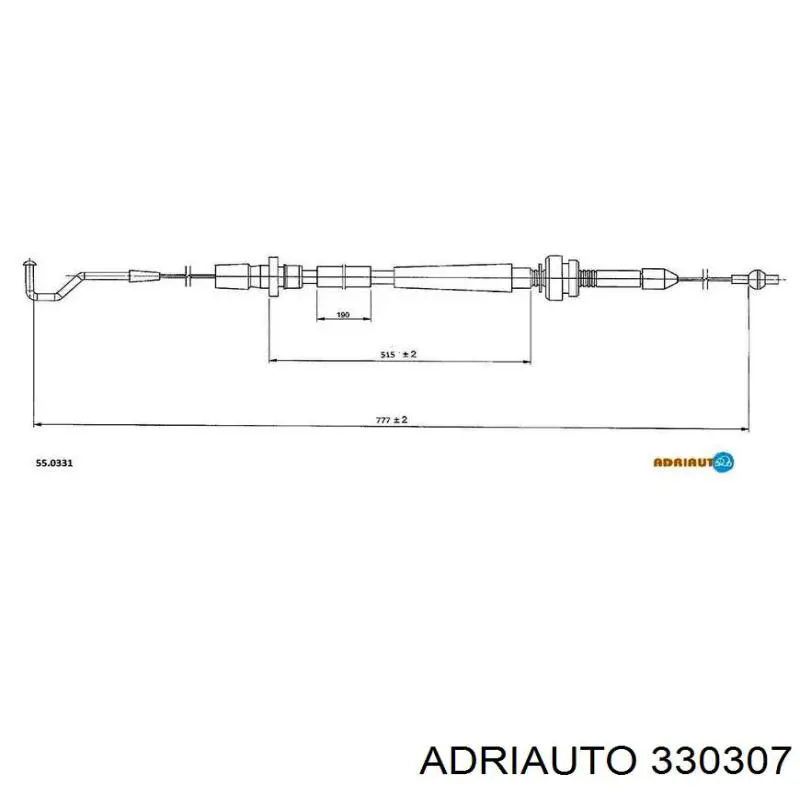 Cable del acelerador Adriauto 330307 precio, desde 17,74 EUR
