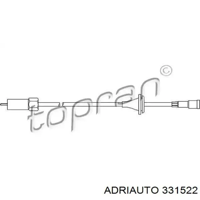 Cable velocímetro 331522 Adriauto