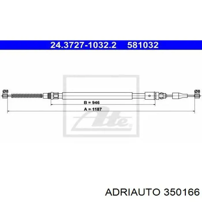 35.0166 Adriauto cable de embrague