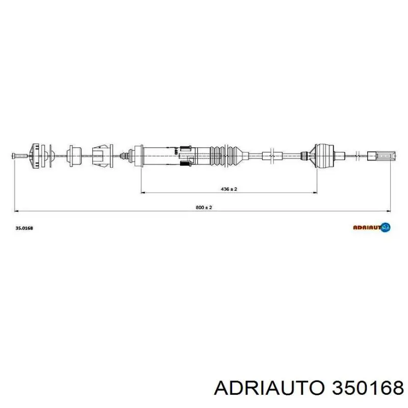 Comprar 350168 Adriauto Cable de embrague