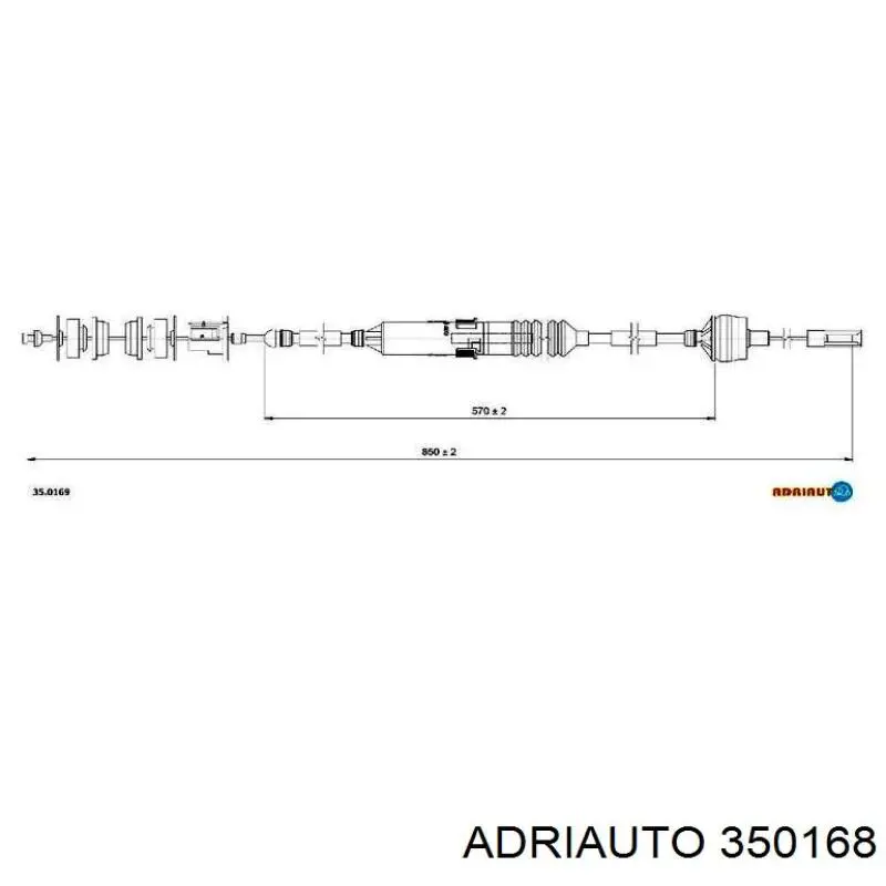 35.0168 Adriauto cable de embrague