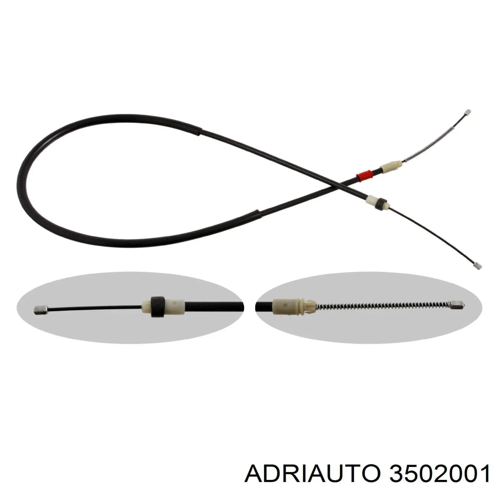 35.0200.1 Adriauto cable de freno de mano trasero derecho/izquierdo