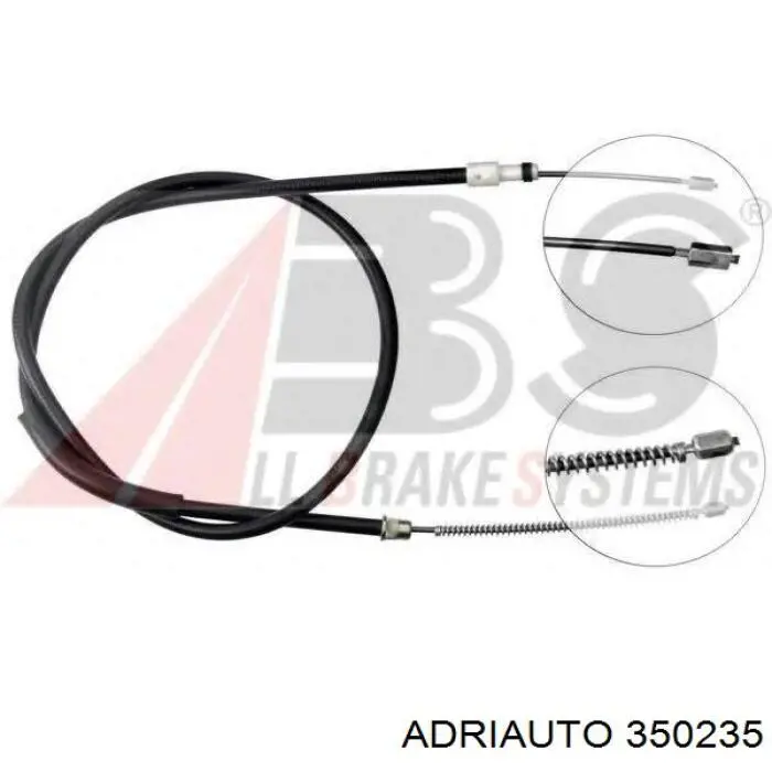 350235 Adriauto Cable de freno de mano trasero izquierdo