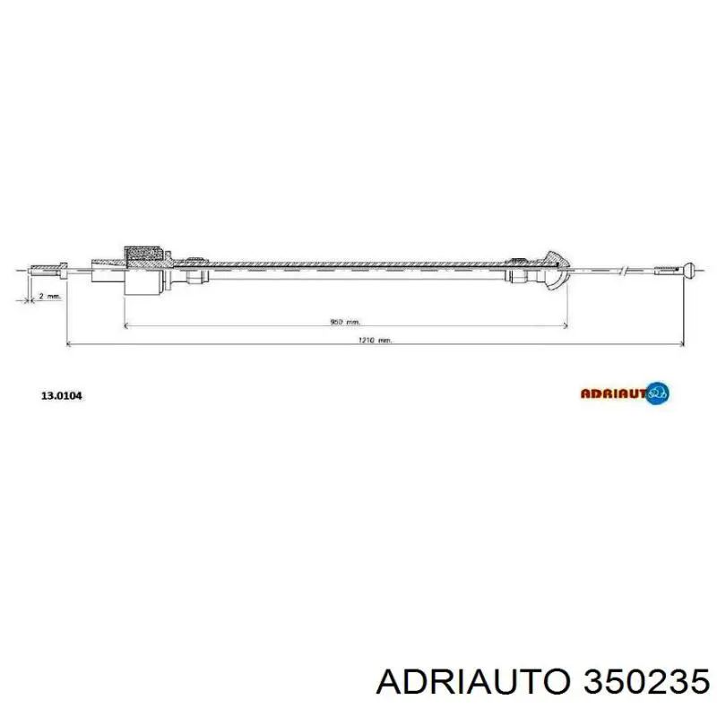 Cable de freno de mano trasero izquierdo Adriauto 350235 precio, desde 11,85 EUR