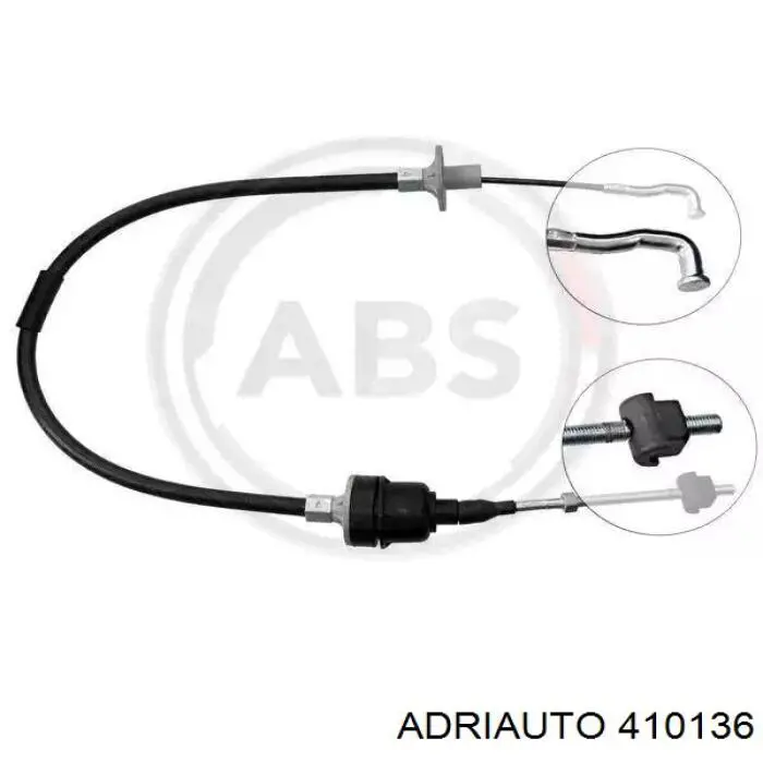 Cable de embrague 410136 Adriauto