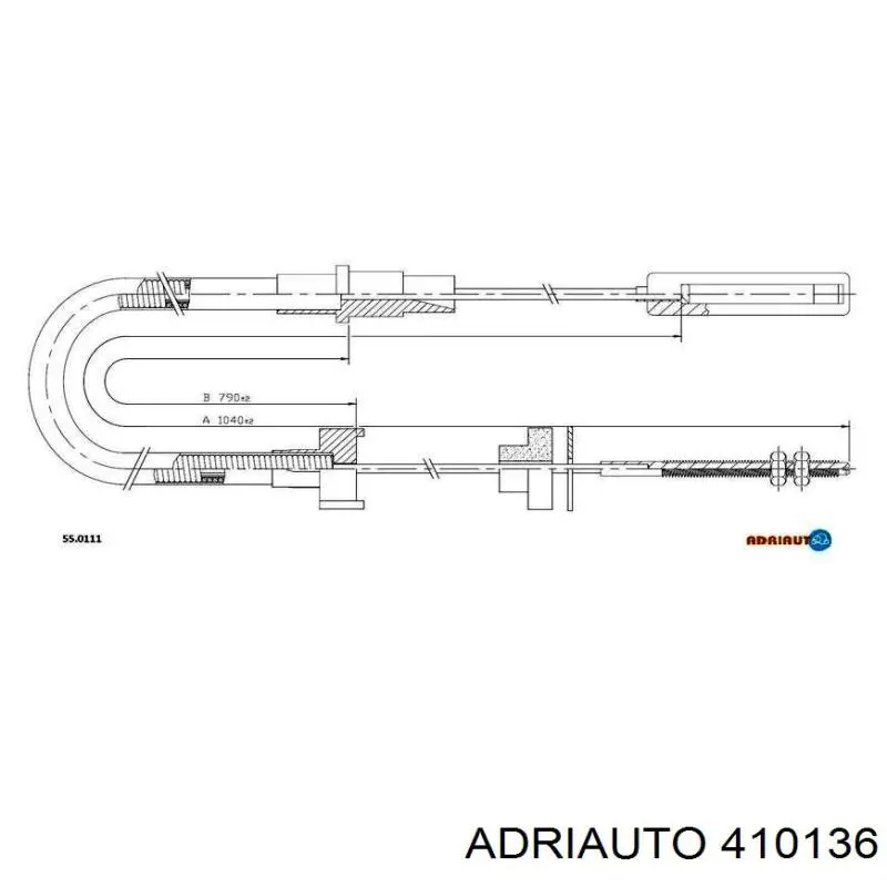 Cable de embrague Adriauto 410136 precio, desde 8,68 EUR