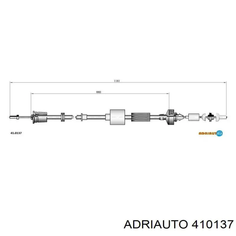 410137 Adriauto cable de embrague