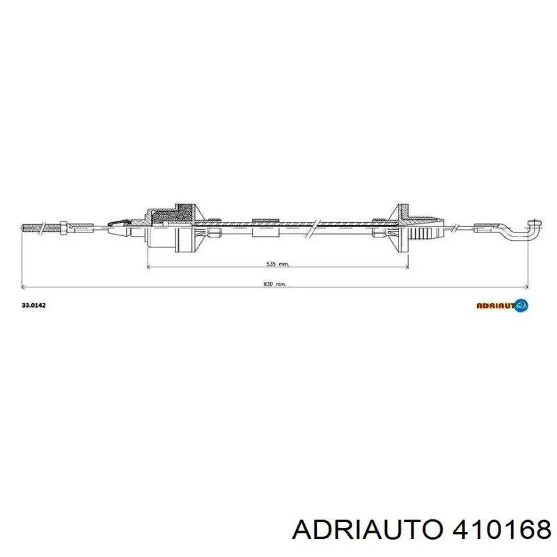 41.0168 Adriauto cable de embrague