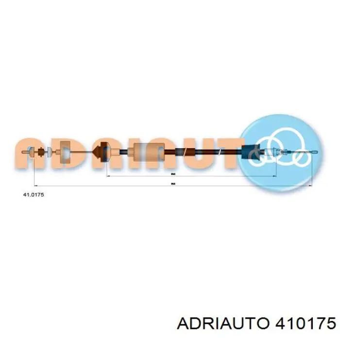 410175 Adriauto Cable de accionamiento del embrague