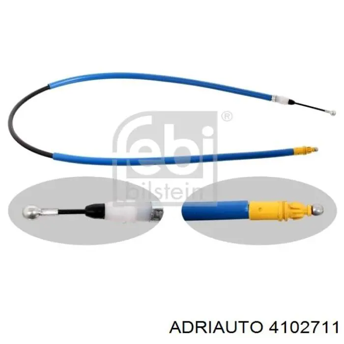Cable de freno de mano trasero izquierdo Adriauto 4102711 precio, desde 13,76 EUR