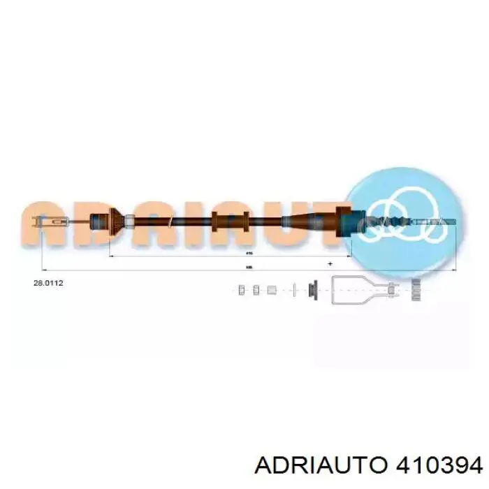 410394 Adriauto cable del acelerador