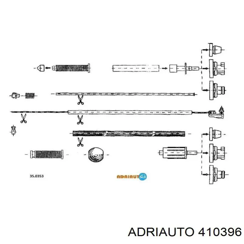 Cable del acelerador Adriauto 410396 precio, desde 15,56 EUR