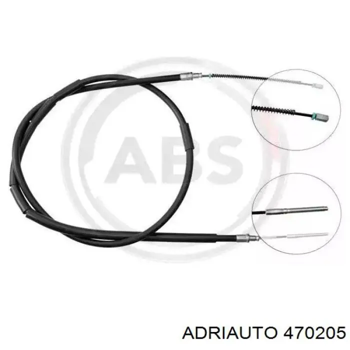470205 Adriauto cable de freno de mano trasero derecho/izquierdo